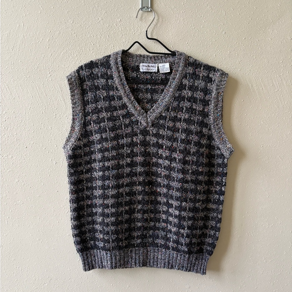 Vintage Multicolored Knit Sweater Vest